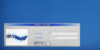 Login window before the WPS starts