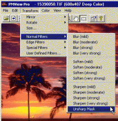 Filters Menu