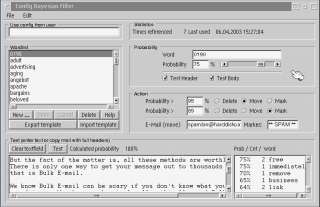 The bayesian spamfilter