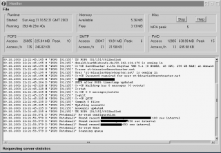 Live server monitor