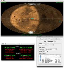 Screenshot from the NASA site