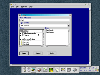 Open file dialog window